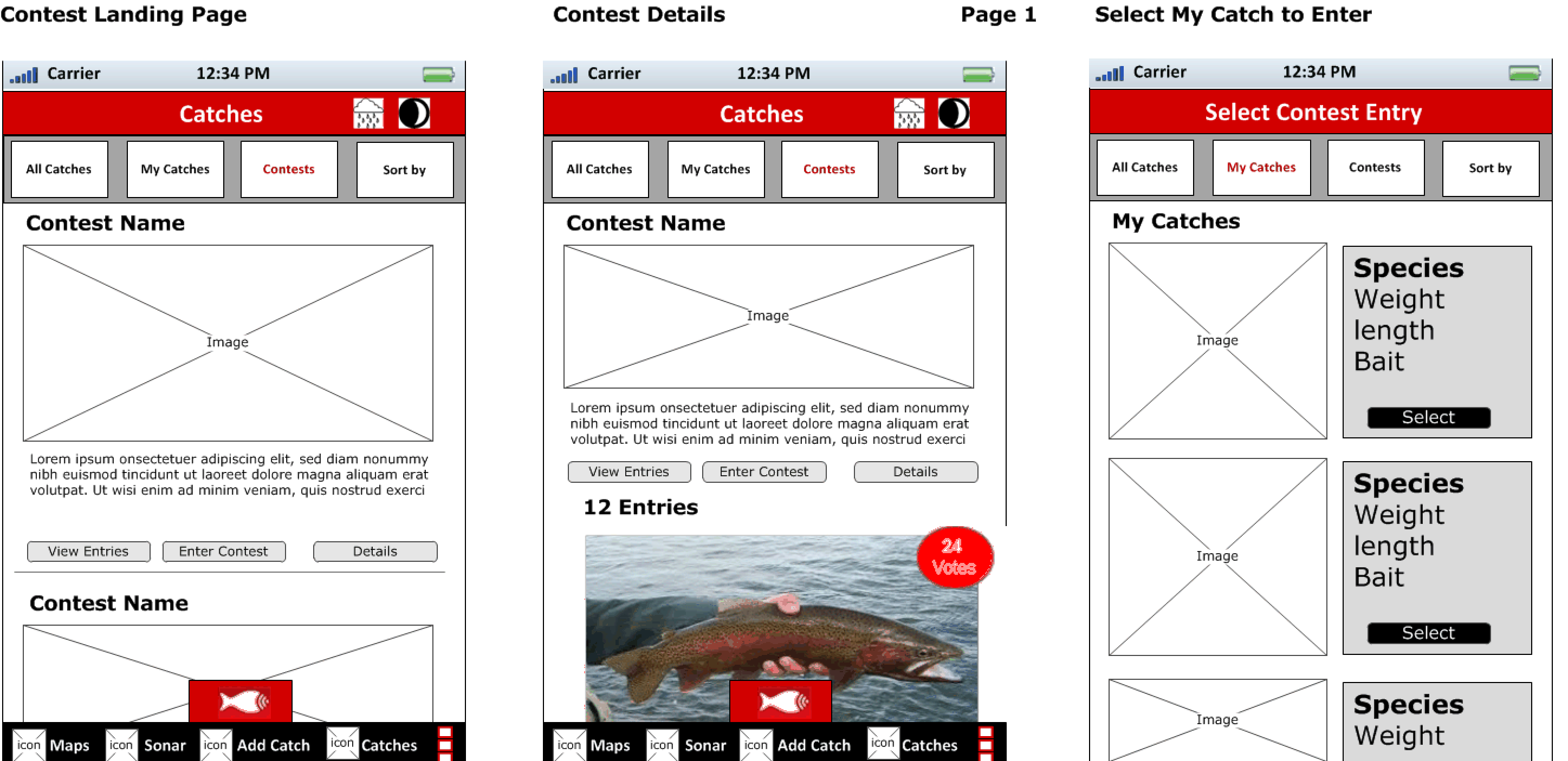 Wireframe For Community Engagement
